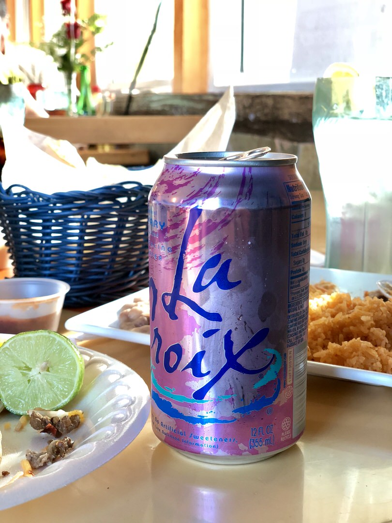 la croix drink during taco time