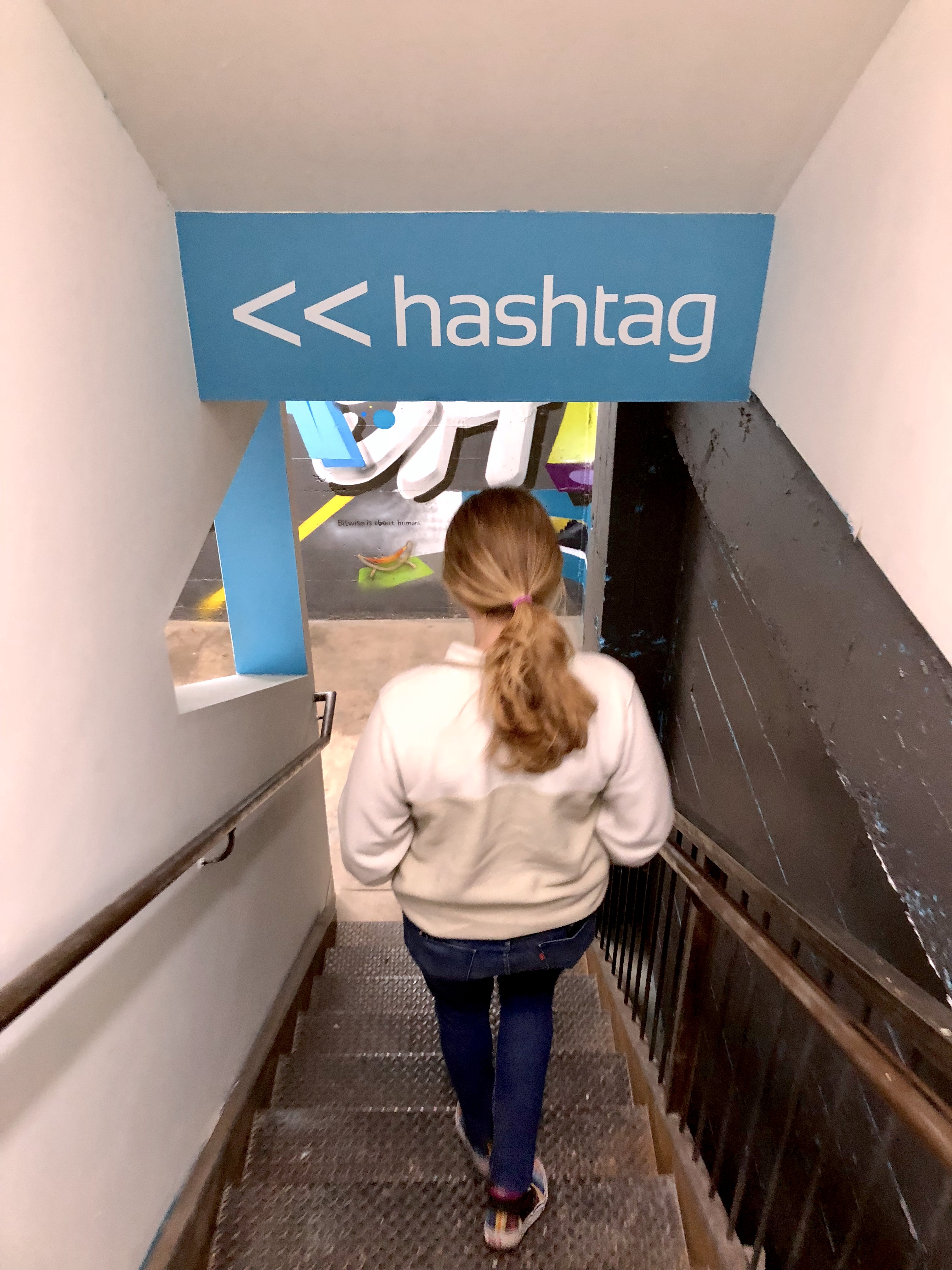 The entrance to Hashtag Fresno workspace