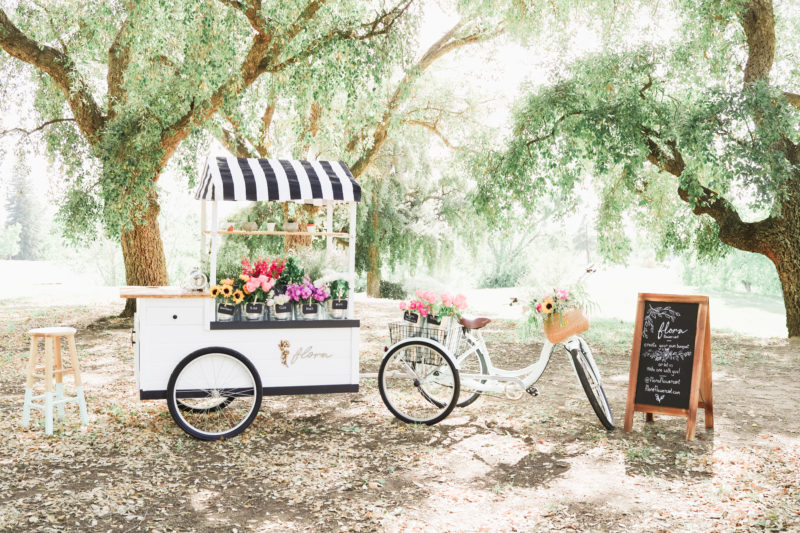 flora flower cart Fresno Friday in clovis